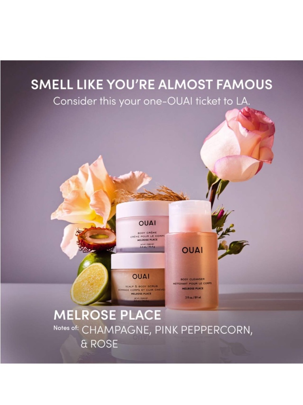 NIB: OUAI Scalp & Body Sugar Scrub Melrose Place 3.4oz Cleanser Exfoliant New! - Picture 4 of 11